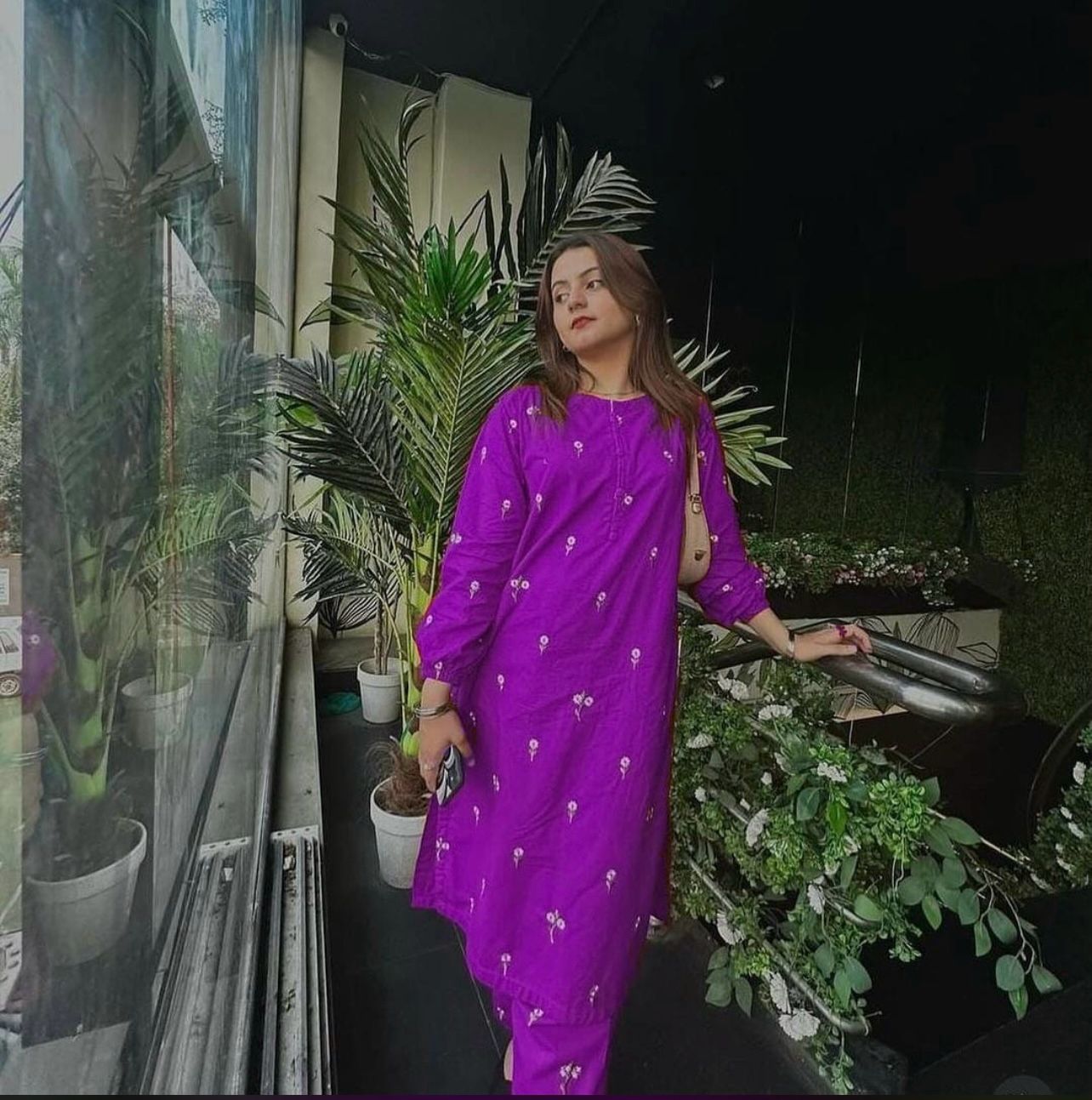 2PC Winters Embroidered Dress
